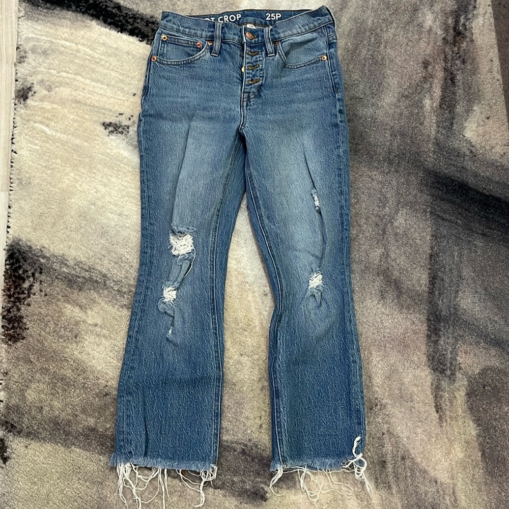 Jcrew Demi Boot Crop Jeans